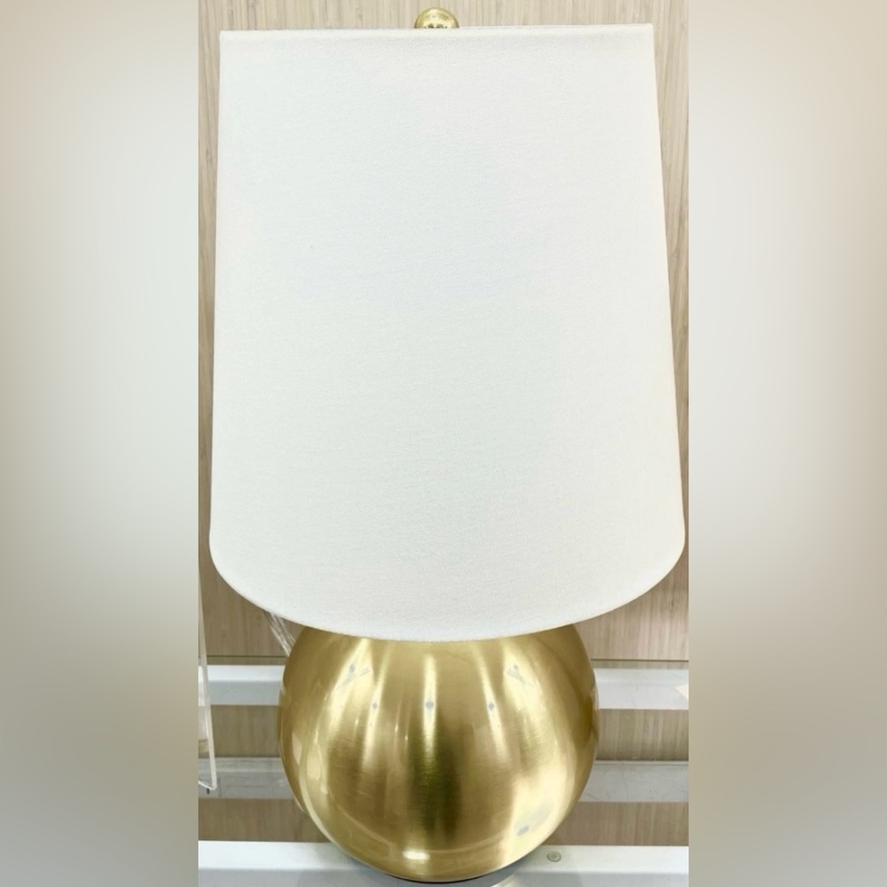 Kate Spade LARGE gold ball table top lamp